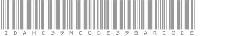 IDAHC39M Code 39 Barcode